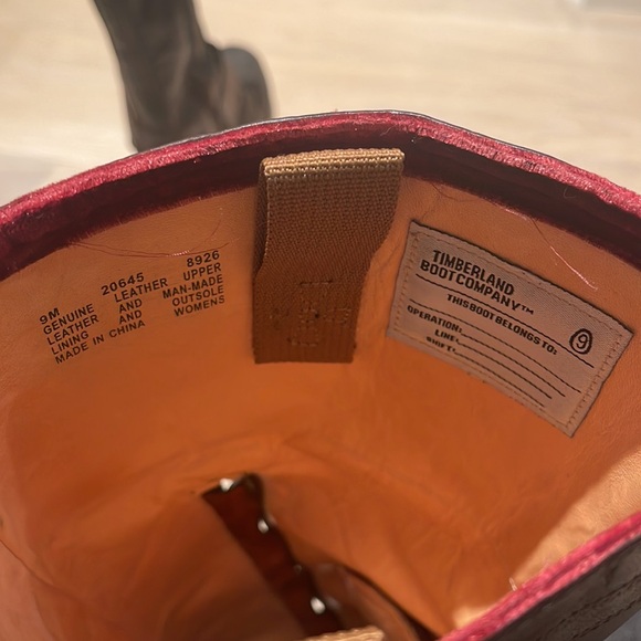 Timberland Lucile buckle dark brown leather riding boots - Picture 5 of 7